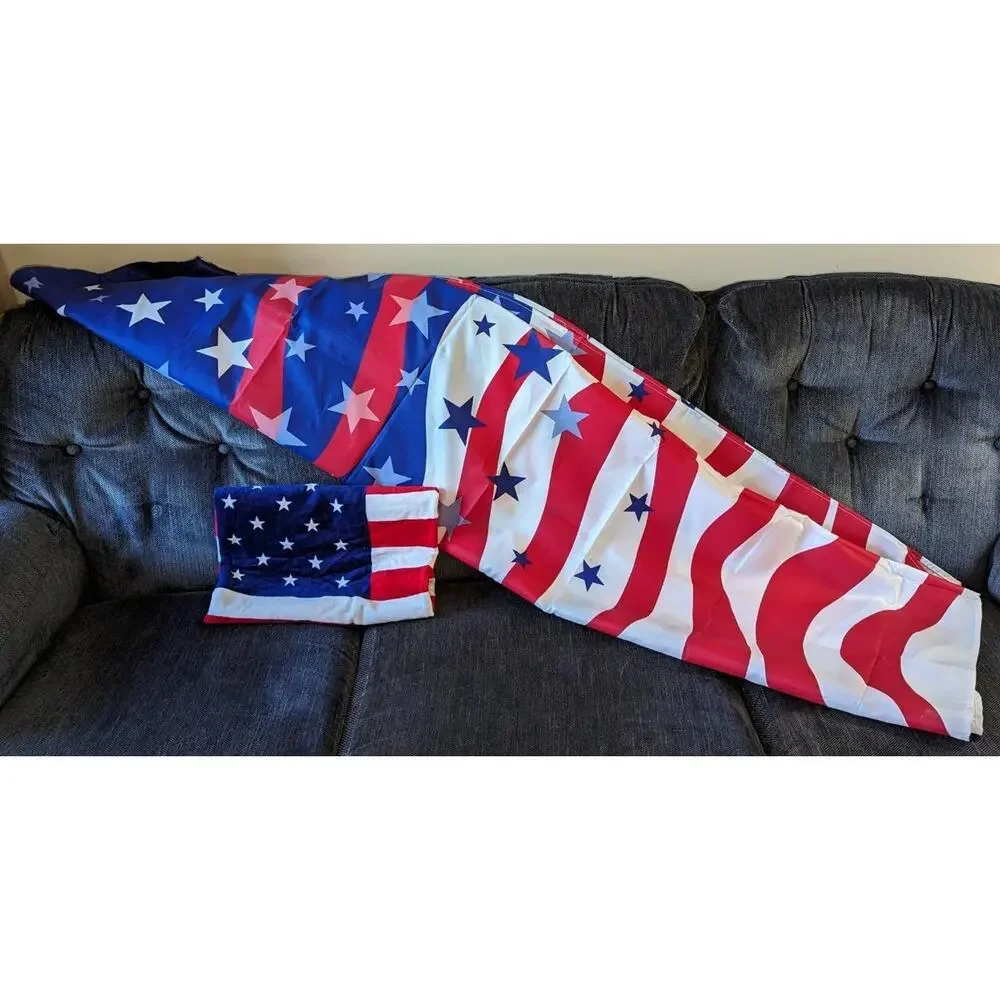 American Flag Shower Curtain Bath Towel NWOT -0124